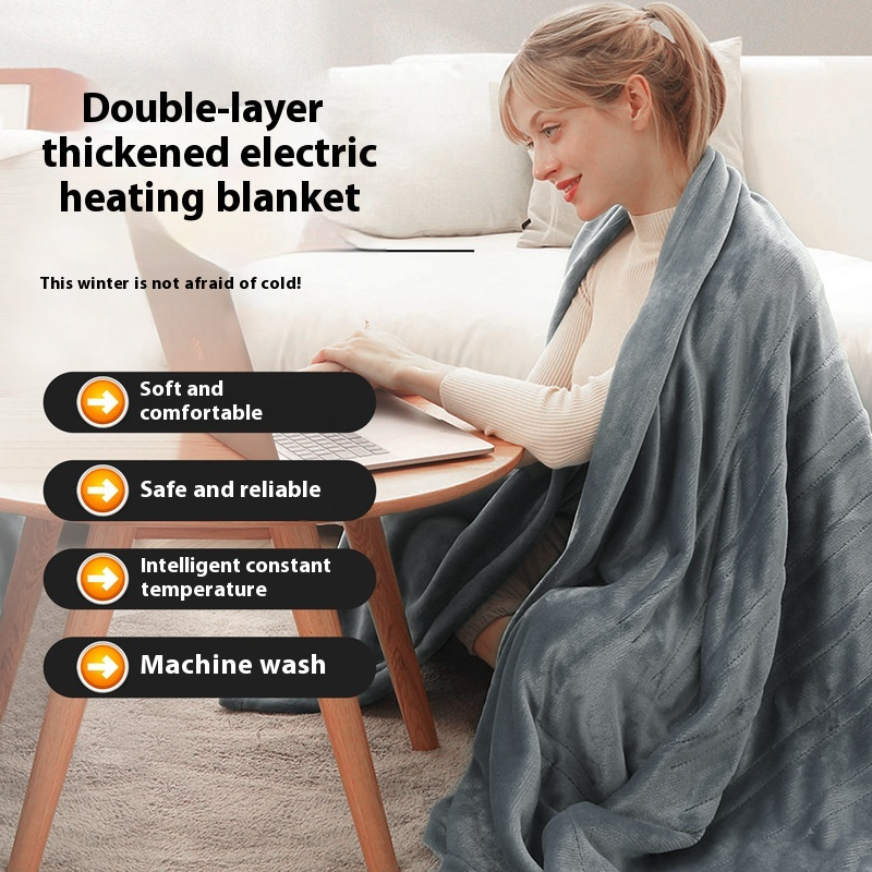 Clarech Smart Heated Blanket on a bed for cold nights