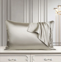 Clarech mulberry silk pillowcase on a bed